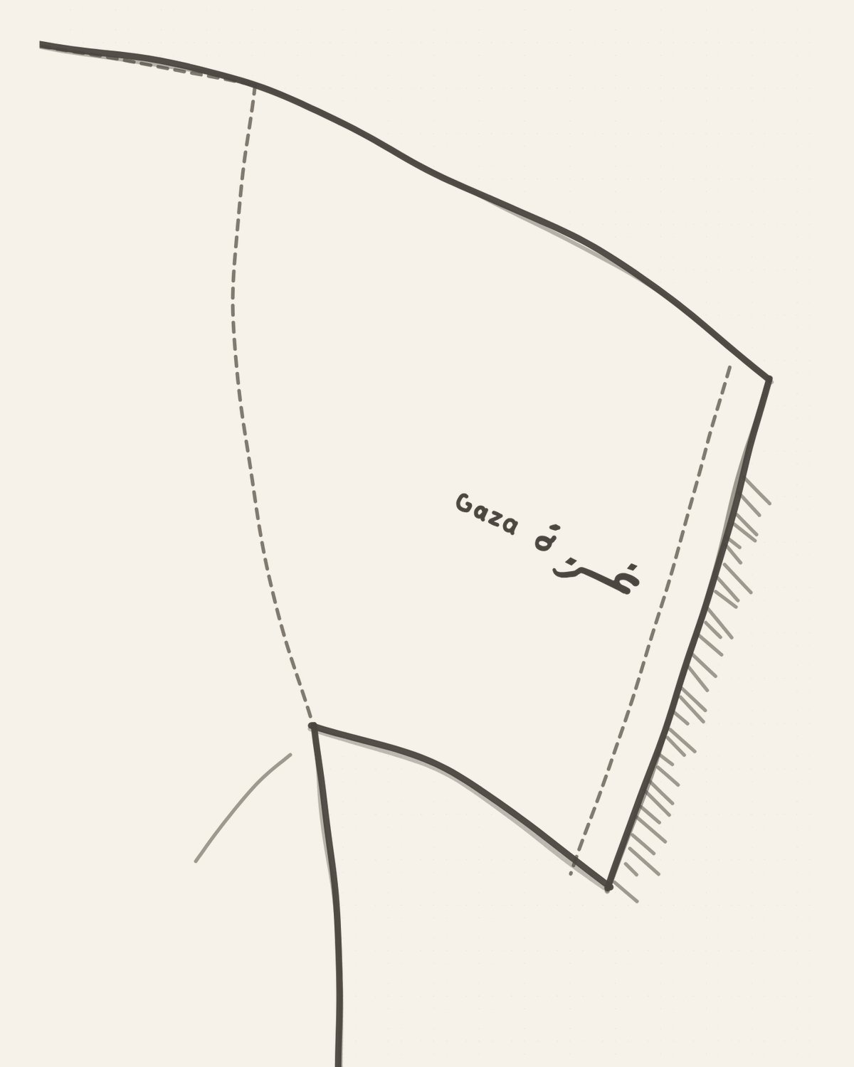the drawing on the garment — sleeve